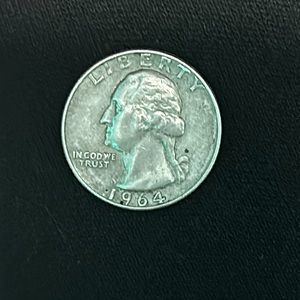 Graded Mint State MS64 1964 Silver
Quarter American Currency